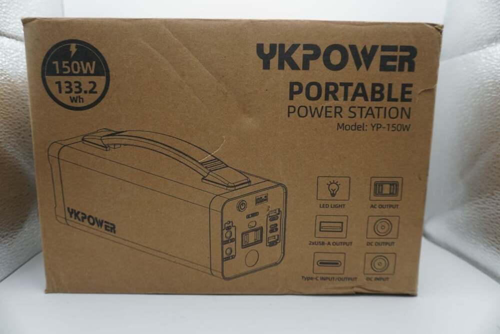YKPOWER Portable Power Station 150W 133.2Wh Model YP-150W
